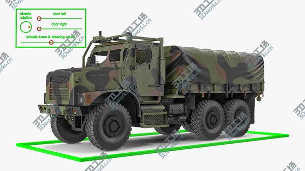 images/goods_img/20210312/3D model Military Medium Cargo Truck 6x6 with Tent Rigged/3.jpg